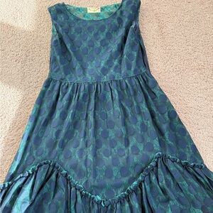 Mis Joy Joyfolie Girls’ Devin Peacock Lace Dress | Size 14